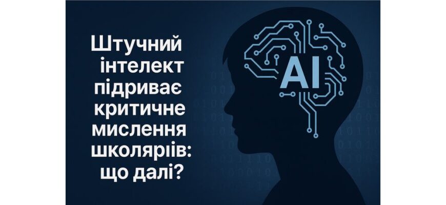 ШІ змінює мислення учнів: чи втратить нове покоління здатність мислити самостійно. Техногайд на Мобілсаб